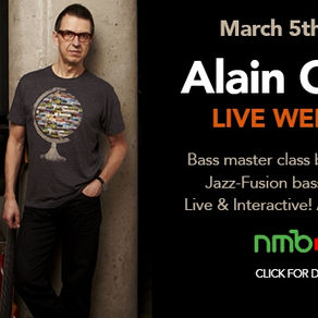 Alain Caron Live-Streamed Bass Master Class 5/3/16