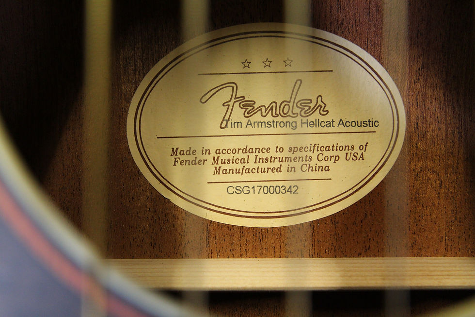 Thumbnail: Fender Tim Armstrong Sig Hellcat Acoustic