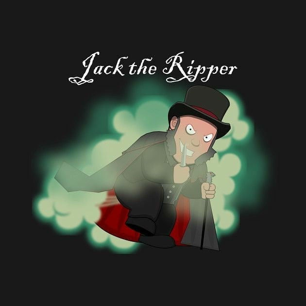 Made a second version of the Jack the Ripper design. This one incorporates the title and turns his g