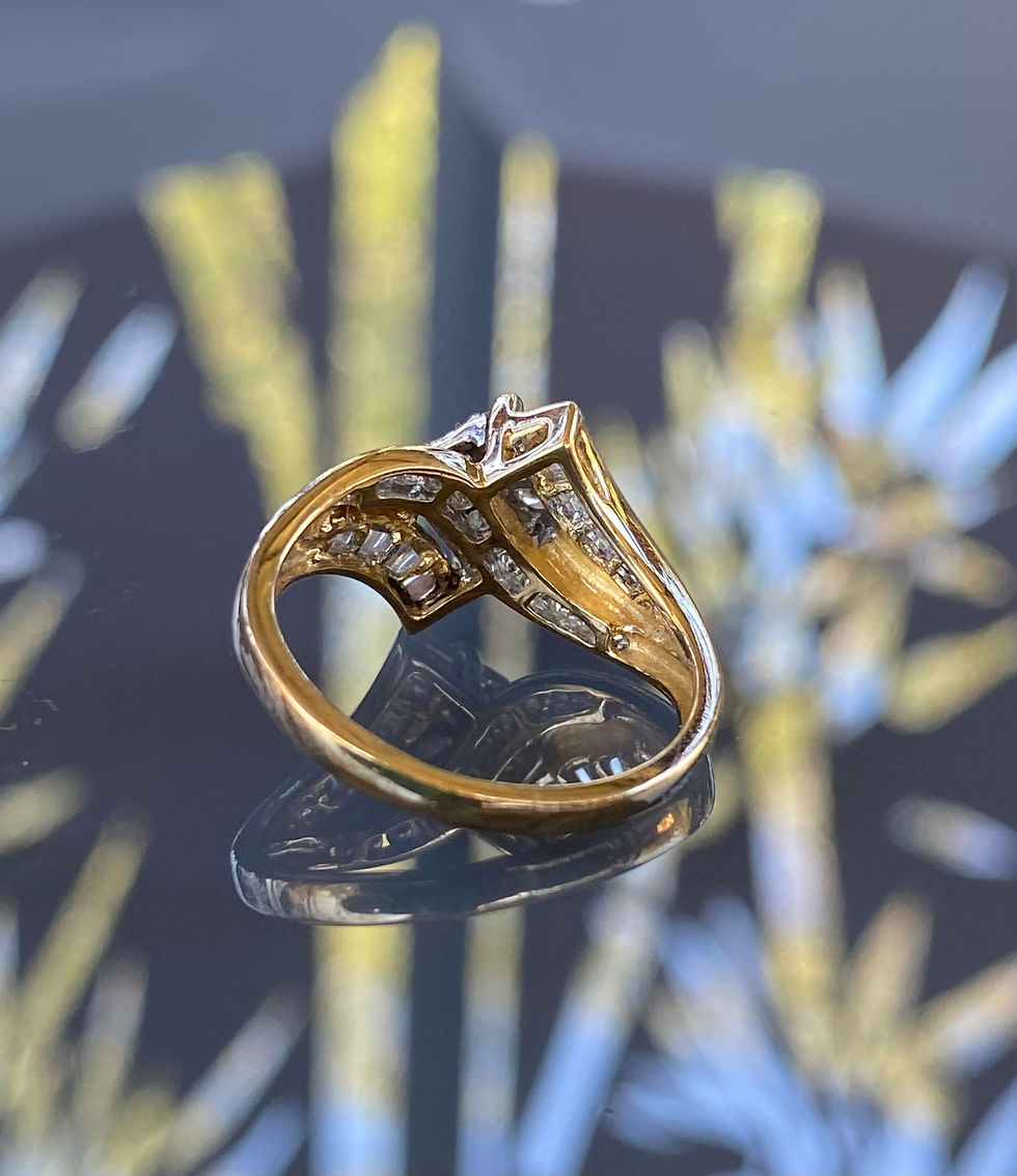 Thumbnail: 9ct Yellow Gold Cluster Ring
