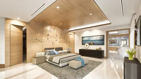 Modern master bedroom design, 3d interior
-Miami, Florida-
