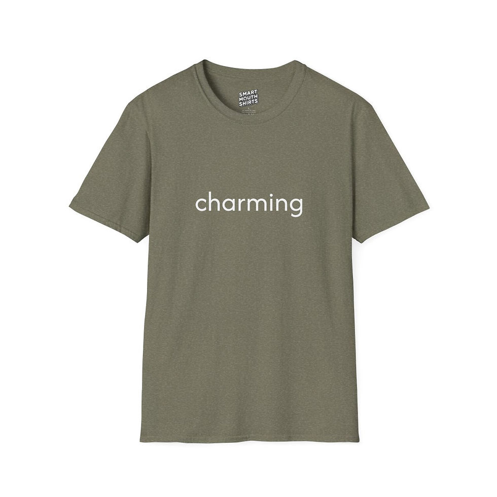 Thumbnail: Charming T-Shirt front view shown in military green