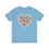 Thumbnail: Flower Heart T-shirt front view shown in blue