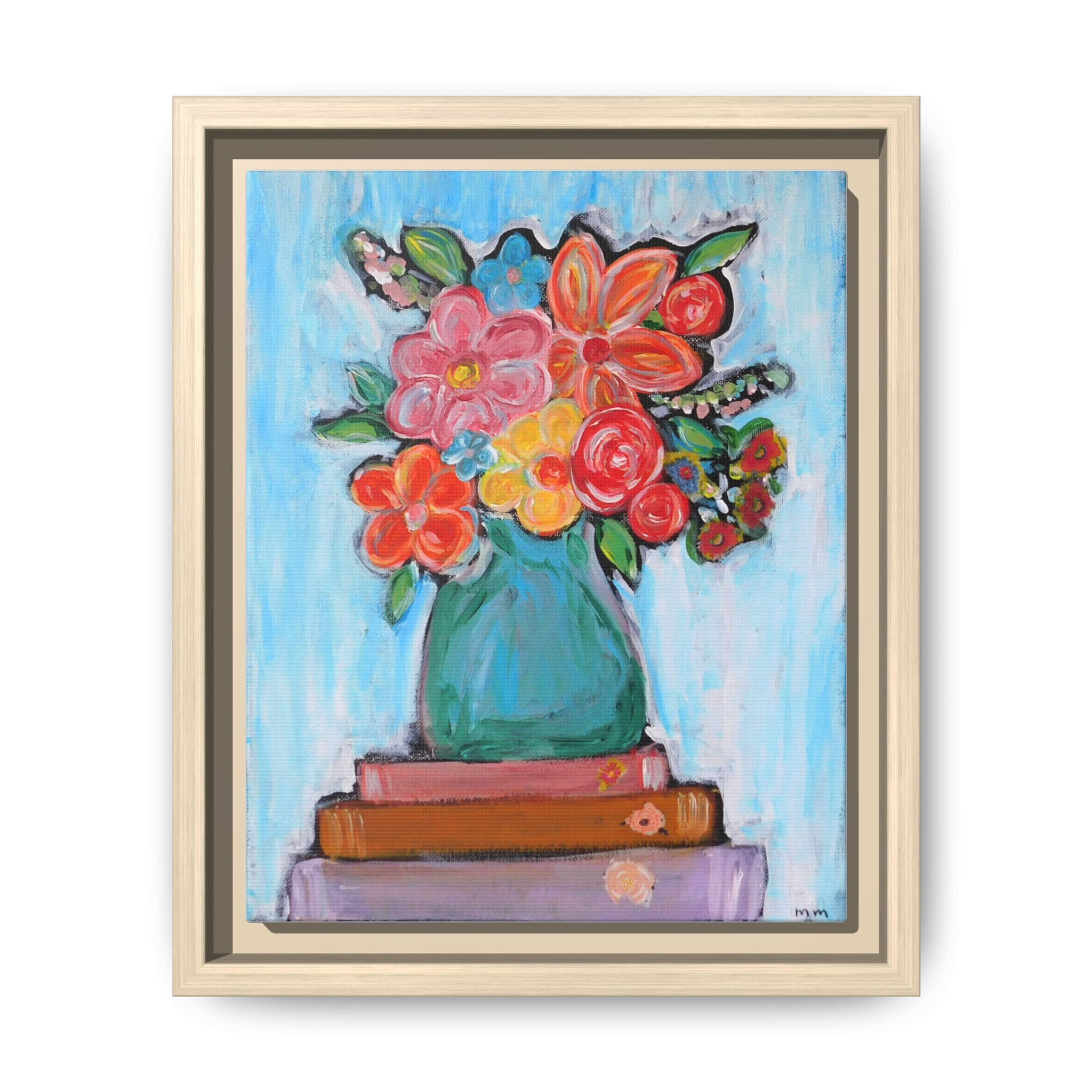 Mary Jane's Flowers Framed Print