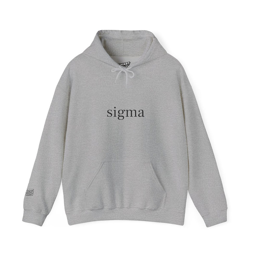Thumbnail: Sigma Hoodie front view shown in light gray