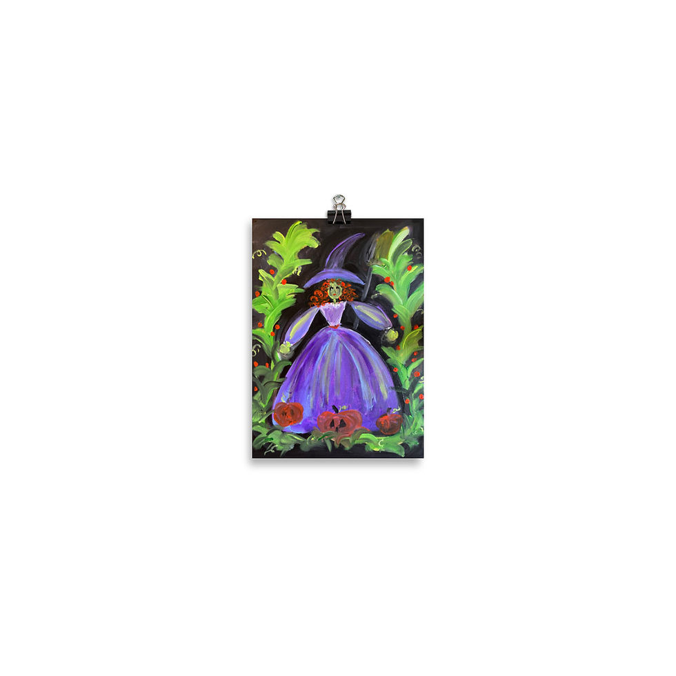 Thumbnail: Hocus Pocus Halloween Witch Print shown in the small size