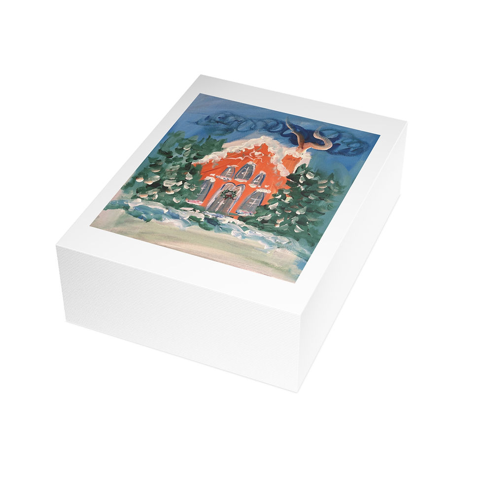 Thumbnail: Gingerbread Holiday Cottage Card