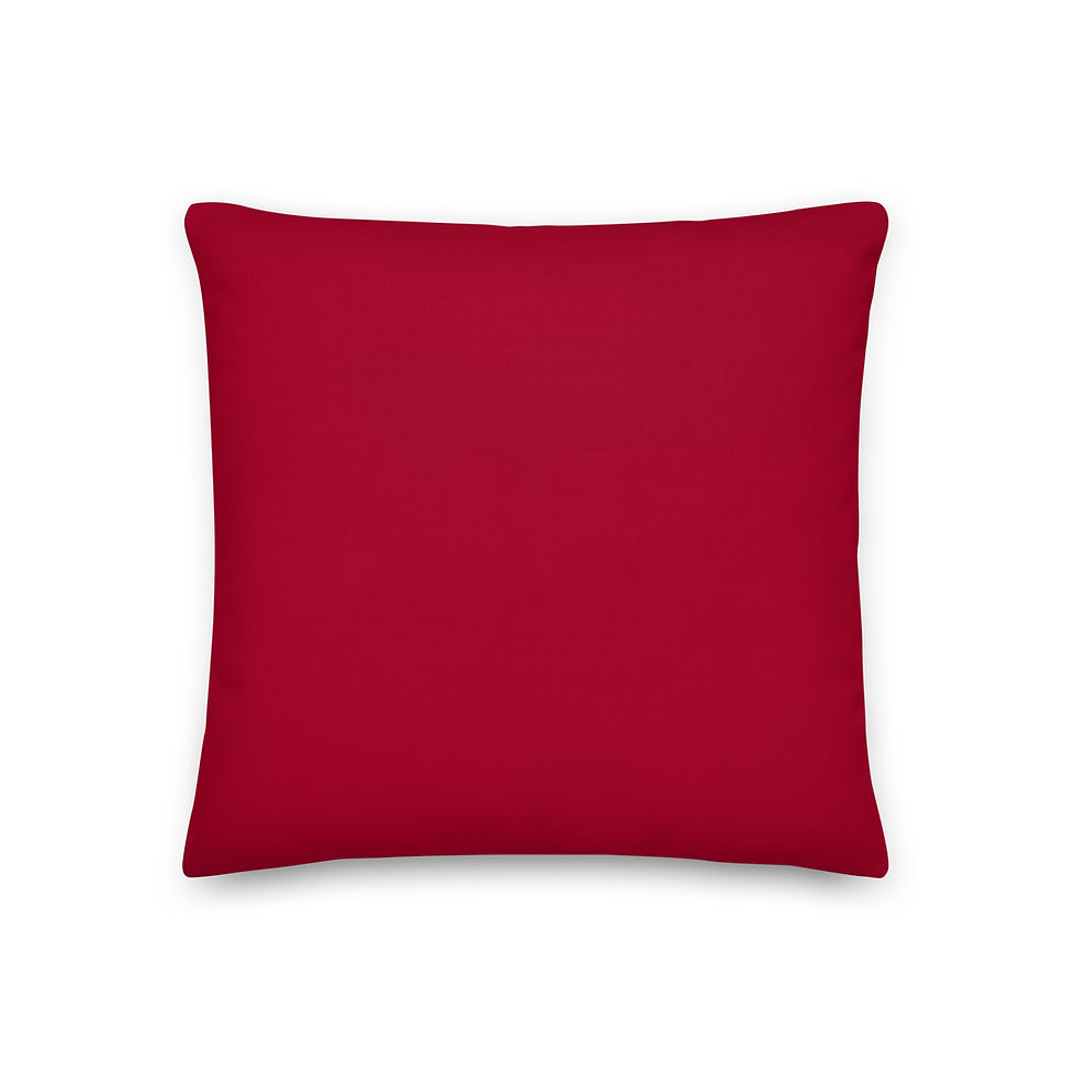 Thumbnail: 'Tis the Season Christmas Tree Pillow back view of the red color