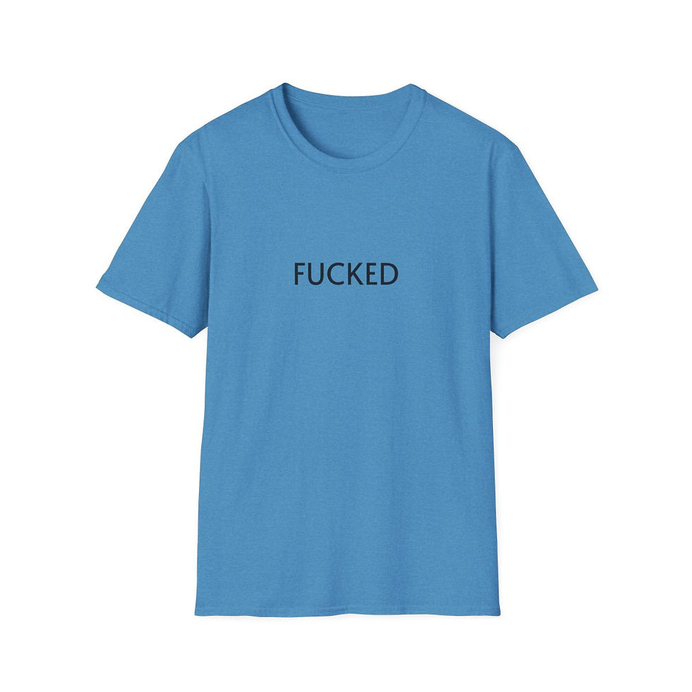 Thumbnail: FCKD T-shirt front view shown in blue
