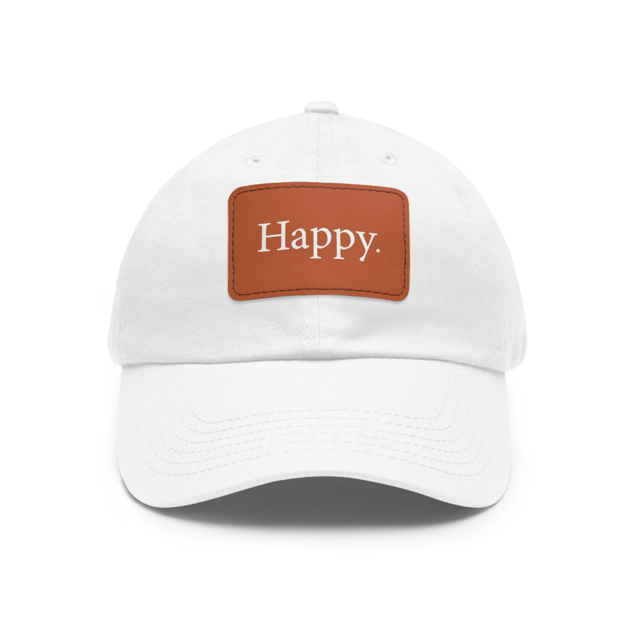 Happy Hat with Leather Patch