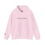 Thumbnail: Come Closer I'm a lover Hoodie front view shown in pink
