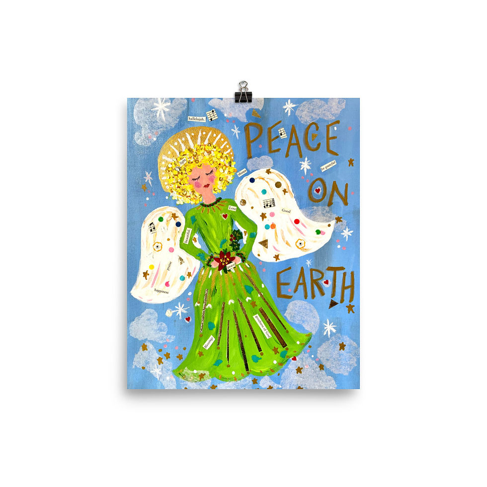 Thumbnail: Peace on Earth Angel - Unframed Print