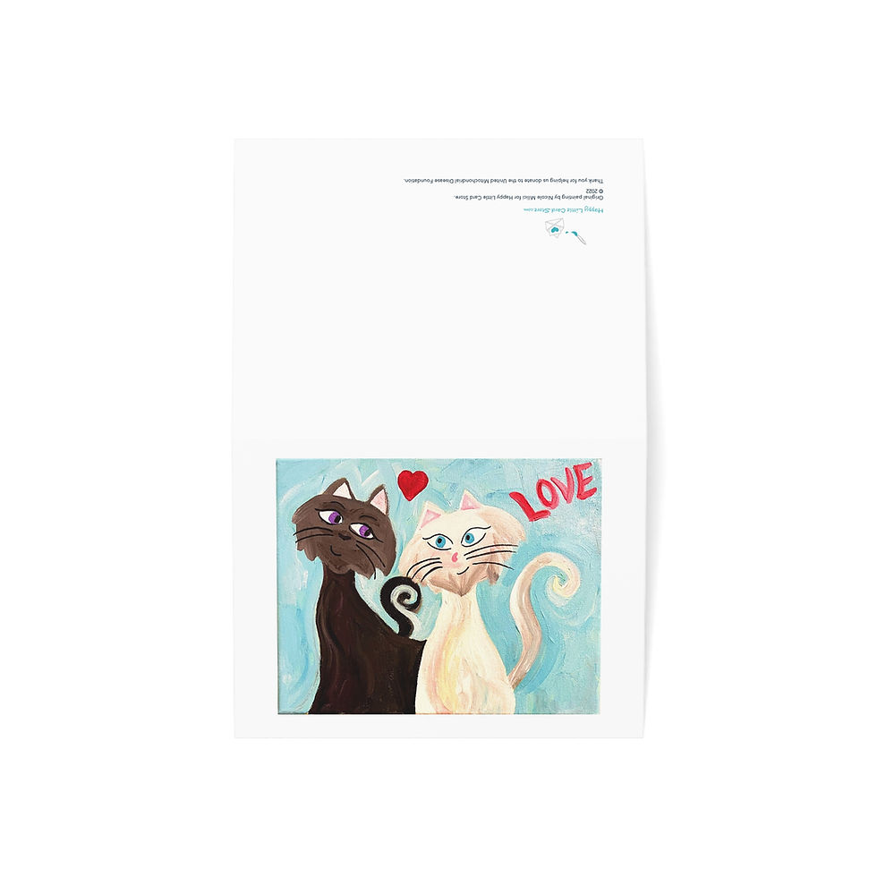Thumbnail: Kitty Cats Purr-fect Match Card shown laid flat