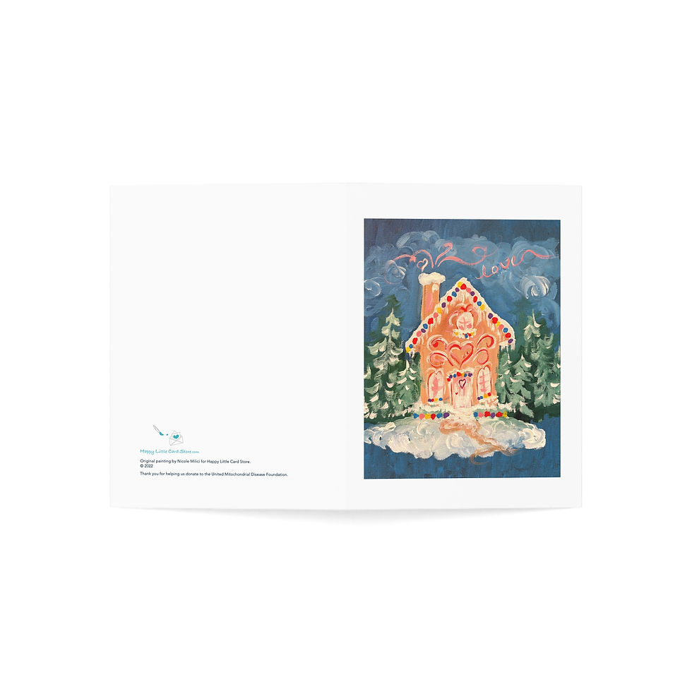 Thumbnail: Gingerbread Gumdrop Cottage Card
