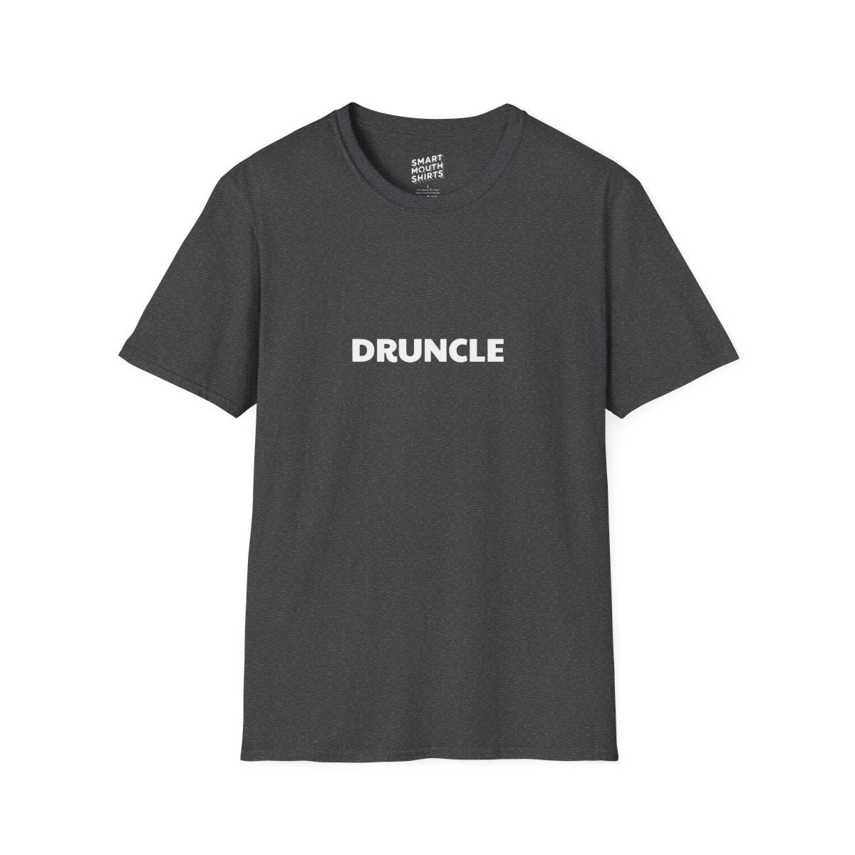 Druncle T-Shirt front view shown in dark gray