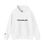 Thumbnail: Troubled Hoodie front view in white