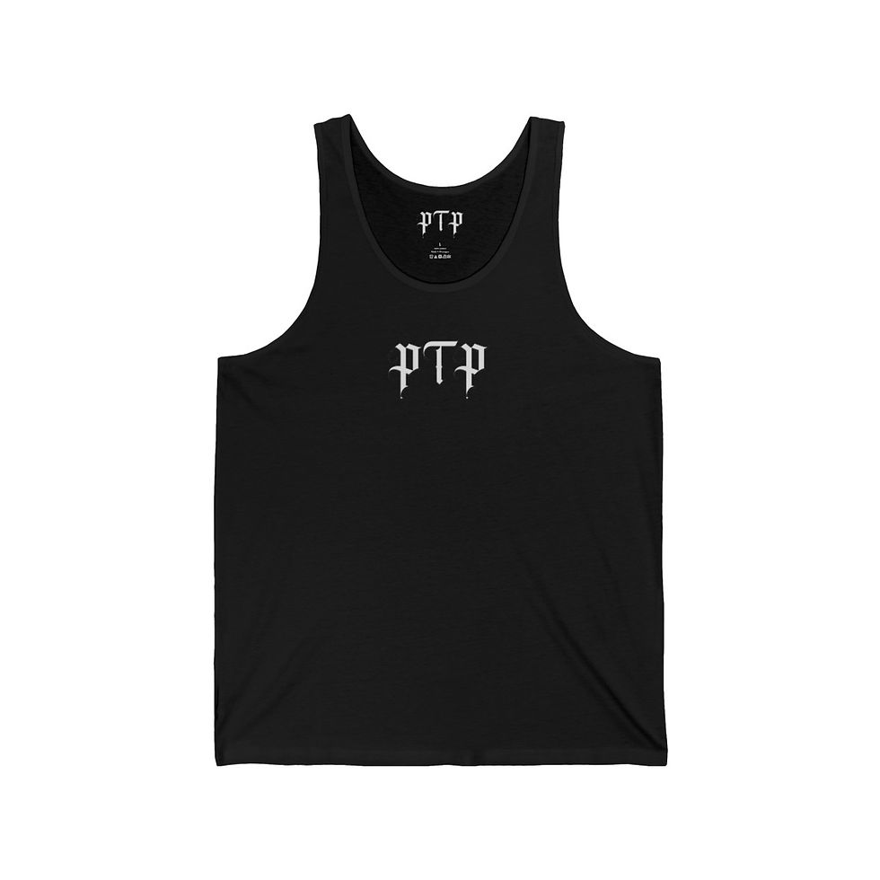 Thumbnail: Poison Spider t-shirt front in Pass Thy Poison Spider Web Tank Top front shown in black