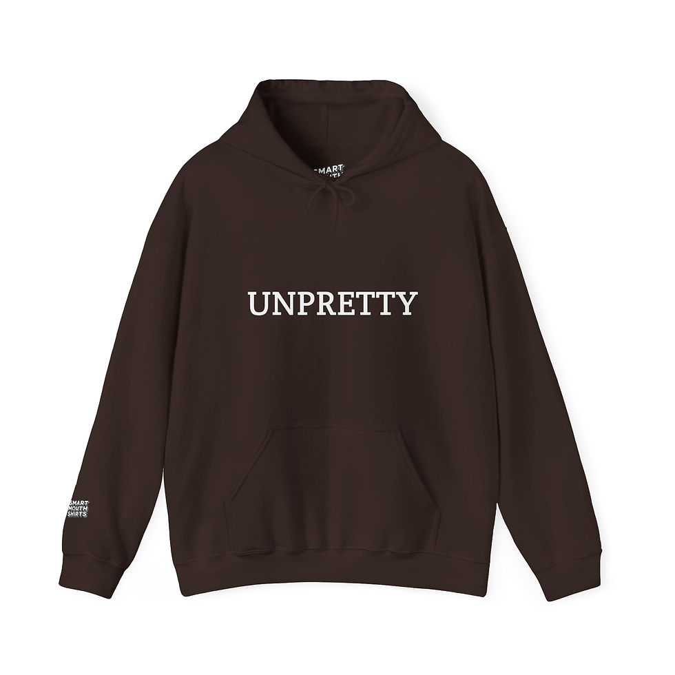 Thumbnail: Unpretty Hoodie front view shown in brown