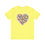Thumbnail: Flower Heart T-shirt front view shown in yellow