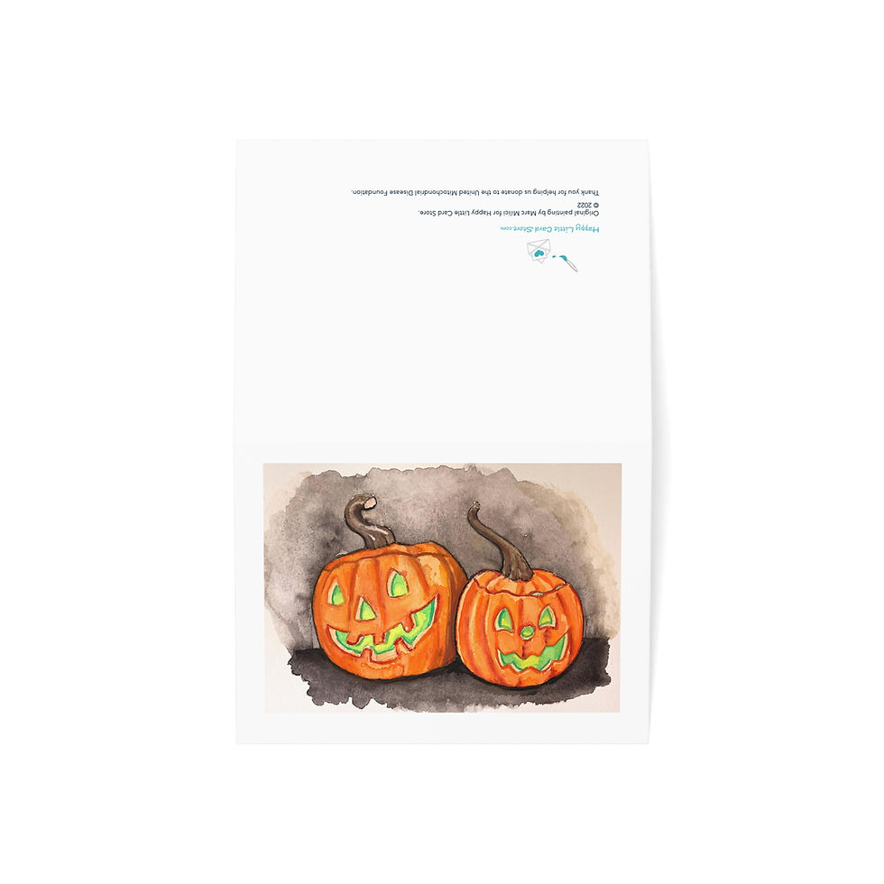 Thumbnail: Halloween Jack-o-Lantern Card shown laid flat