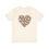 Thumbnail: Flower Heart T-shirt front view shown in cream