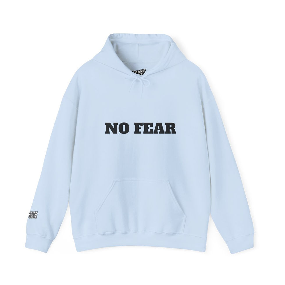 Thumbnail: No Fear Hoodie front view shown in light blue