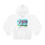 Thumbnail: Chubby Unicorn Rhinoceros Hoodie front view shown in white