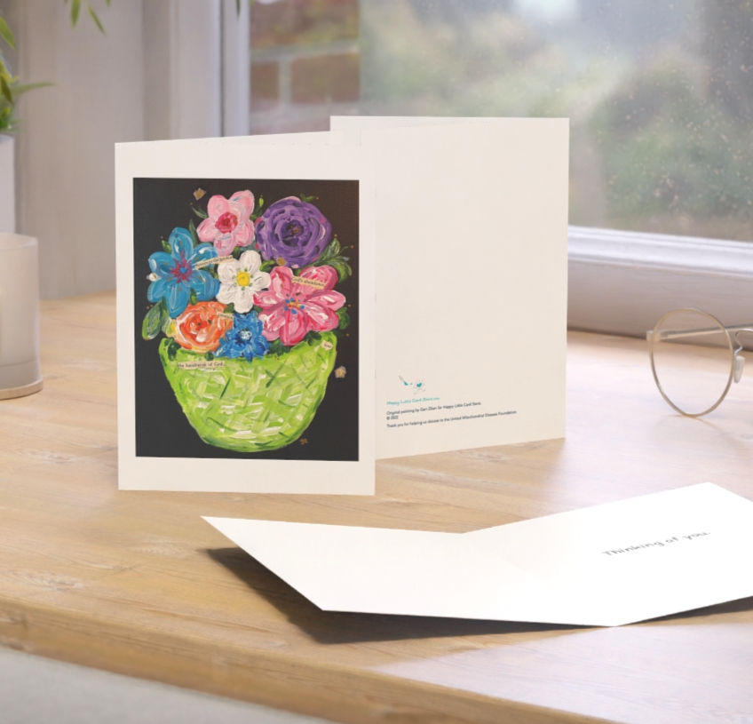 Thumbnail: Handiwork of God Religious Card shown on a desk