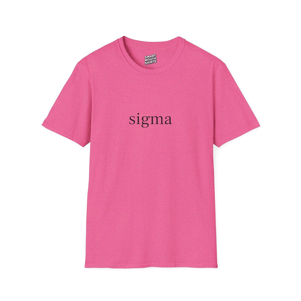Thumbnail: Sigma T-Shirt front view shown in hot pink