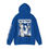 Thumbnail: PTP Plain Rosie the Riveter Hoodie back view shown in royal view