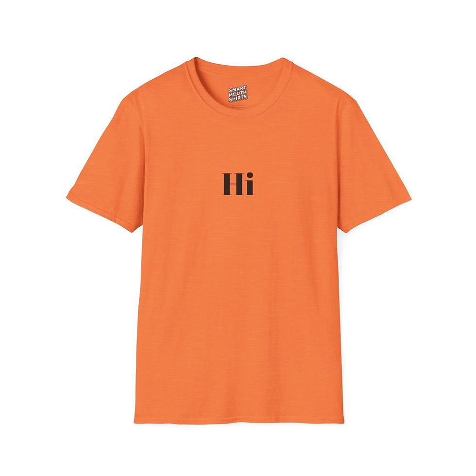 Thumbnail: Hi T-Shirt front view shown in orange