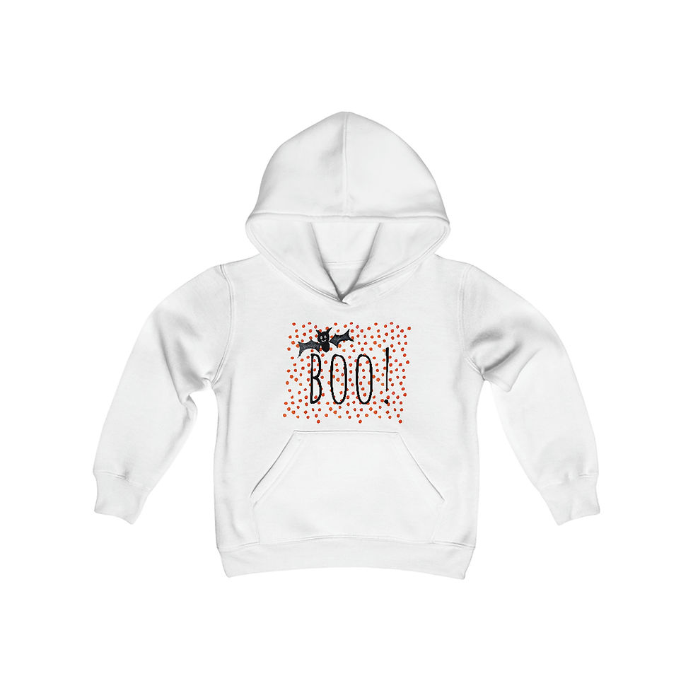 Thumbnail: Youth Boo! Halloween Hoodie
