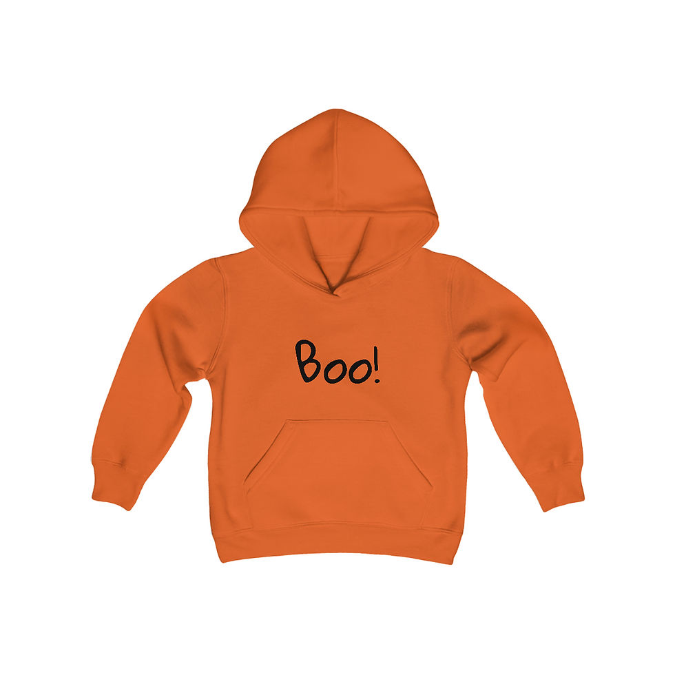 Thumbnail: Youth Boo! Ghost Halloween Hoodie
