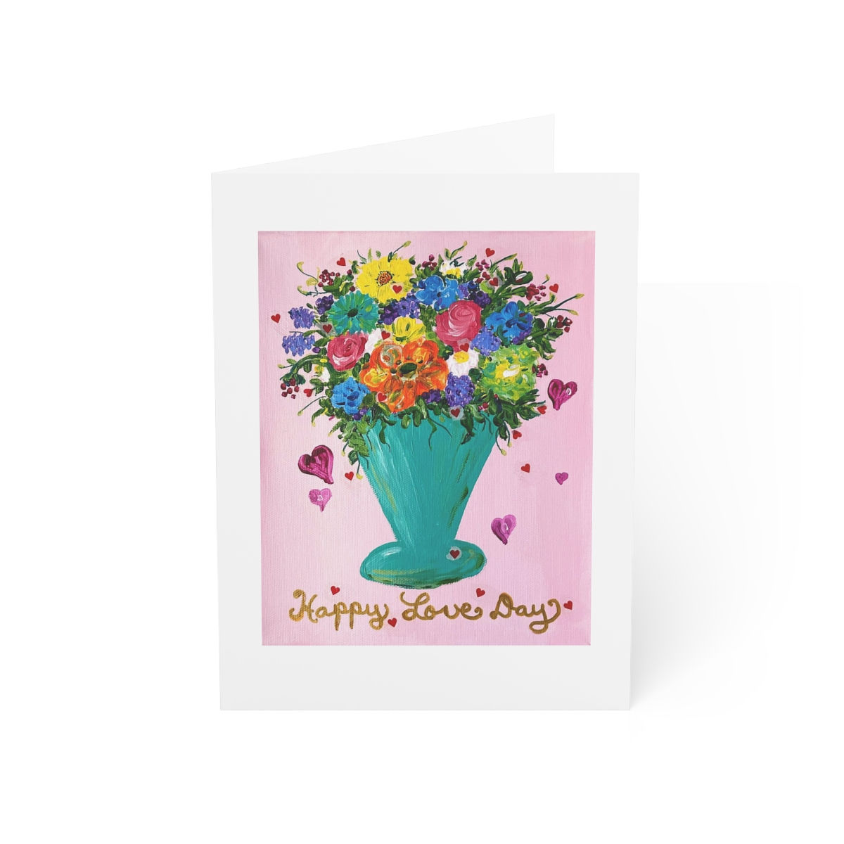 Happy Love Day Flowers Card