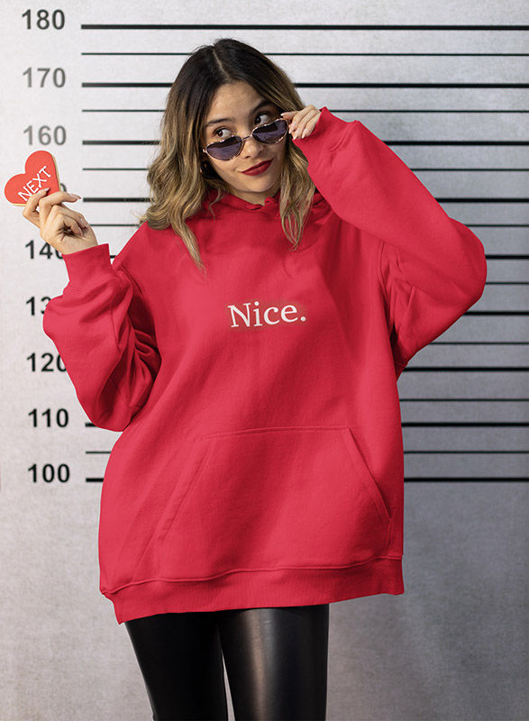 Nice Hoodie on a woman in a police line up