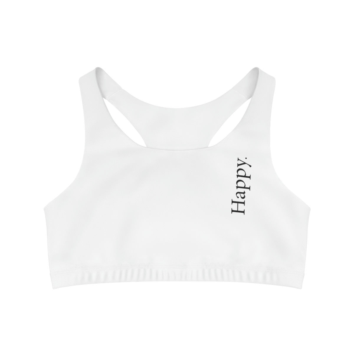 Happy Sports Bra in White