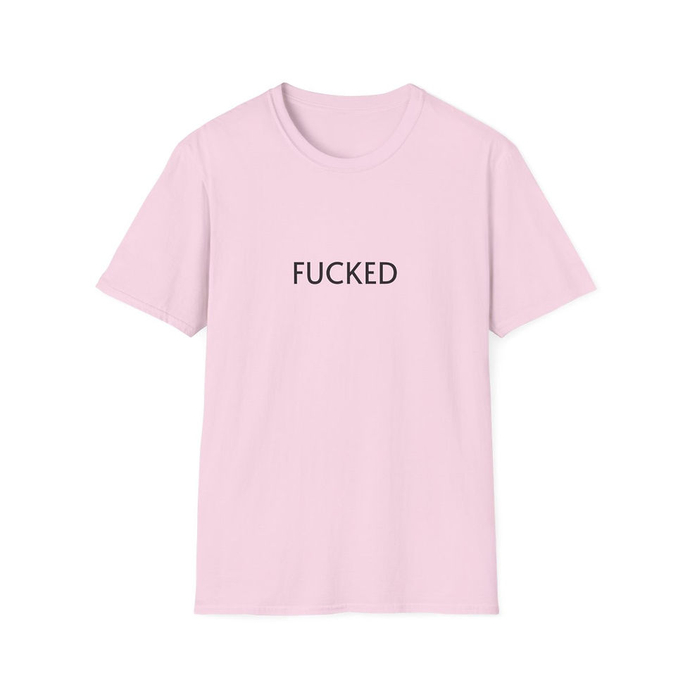 Thumbnail: FCKD T-shirt front view shown in pink