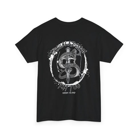 TS Snake & Dagger T-shirt back view shown in black