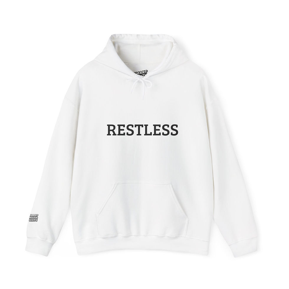 Thumbnail: Restless Hoodie front view shown in white
