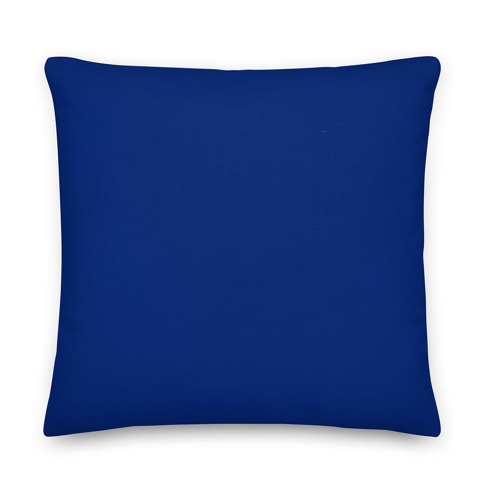 Thumbnail: Birthday Cake Angel Pillow back view of the blue color