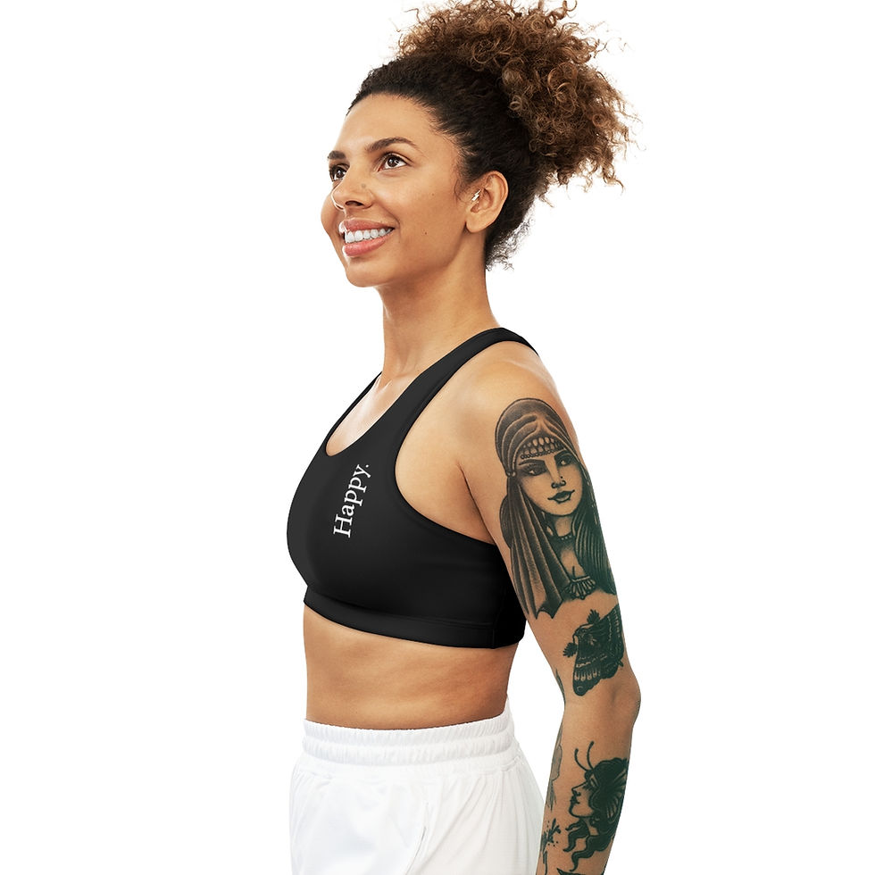 Thumbnail: Happy Sports Bra in Black
