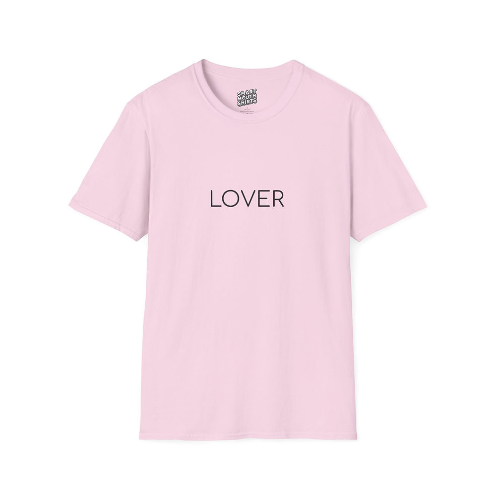 Thumbnail: Lover T-Shirt front view in pink