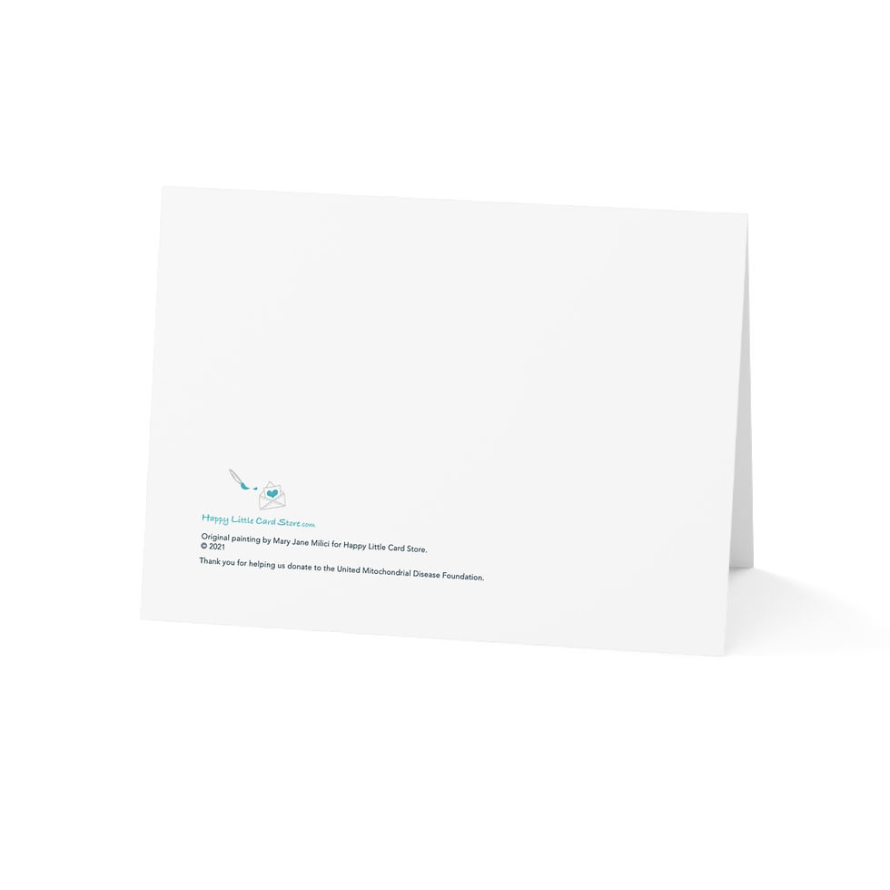 Thumbnail: field of lilacs blank greeting card back