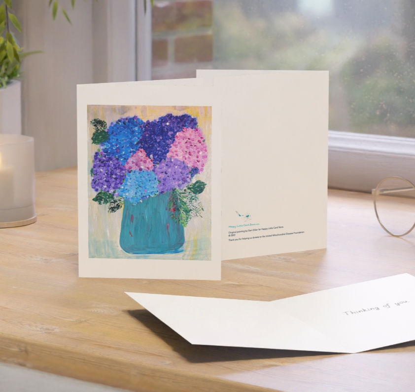 Thumbnail: Hydrangeas Floral Card