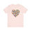 Thumbnail: Flower Heart T-shirt front view shown in pink