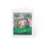 Nativity in Palm Trees Christmas Card front view