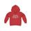 Thumbnail: Santa's Staff Youth Hoodie front view shown in red