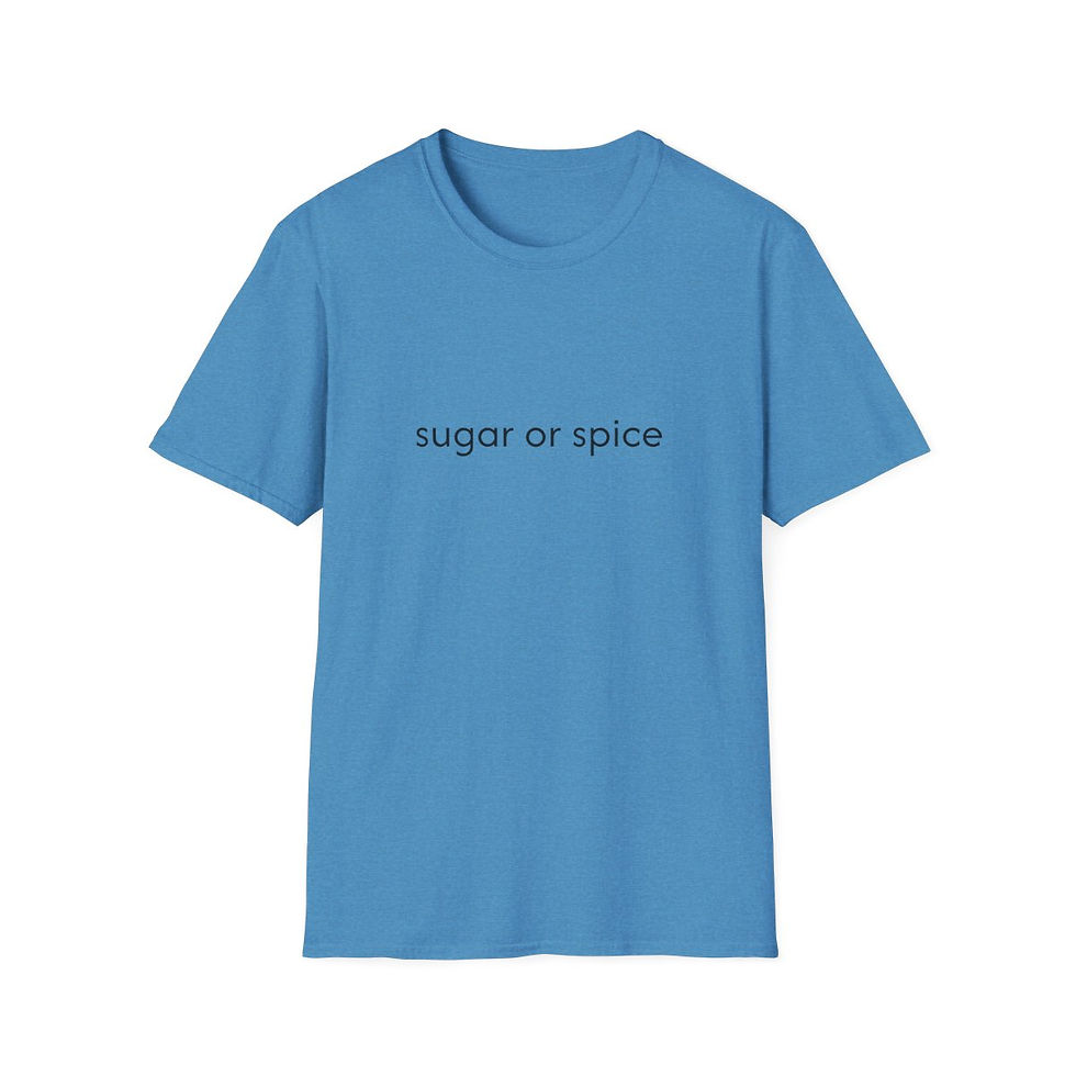 Thumbnail: Sugar or Spice T-Shirt front view shown in blue