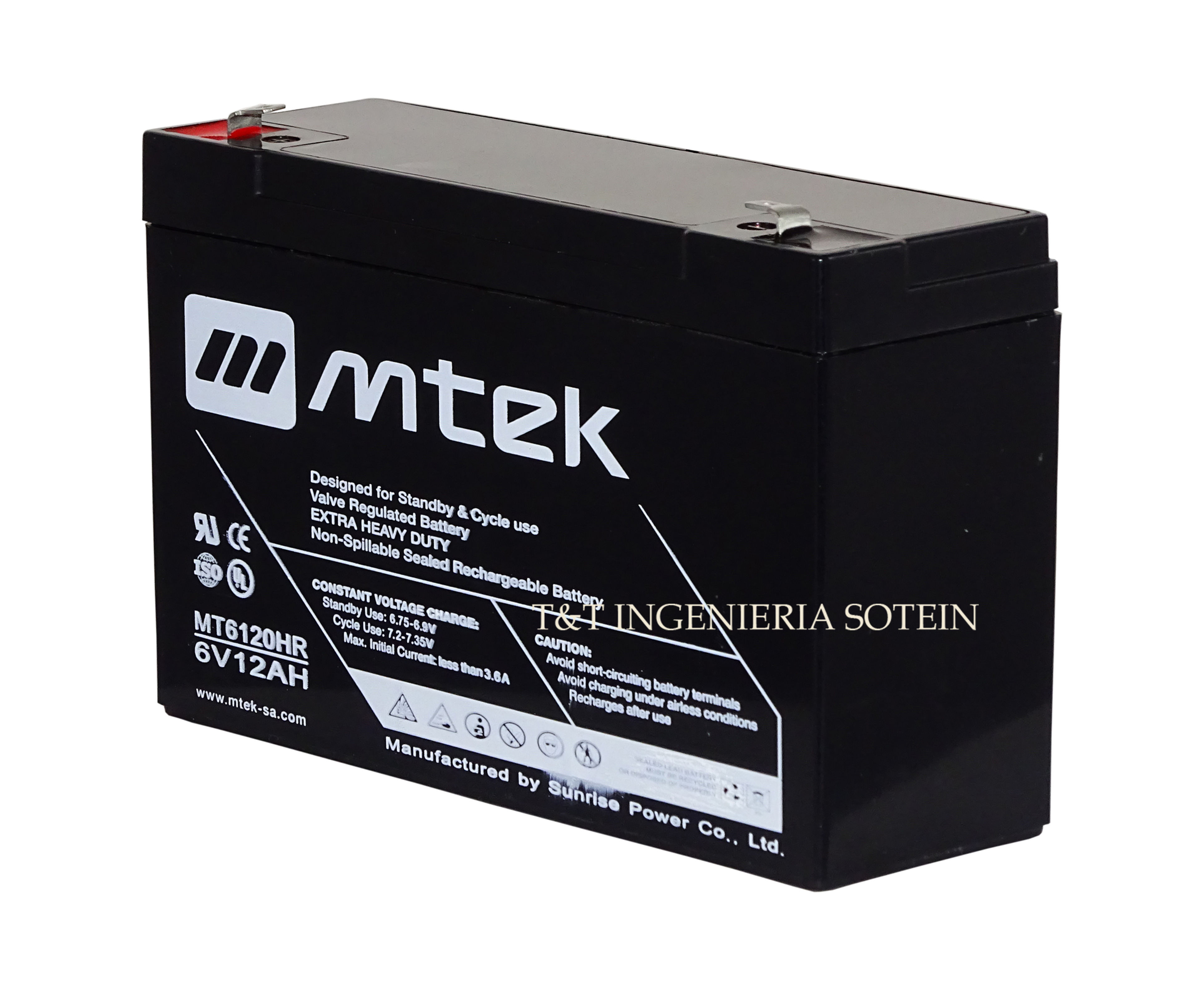 BATERIA MTEK 6V - 12Ah