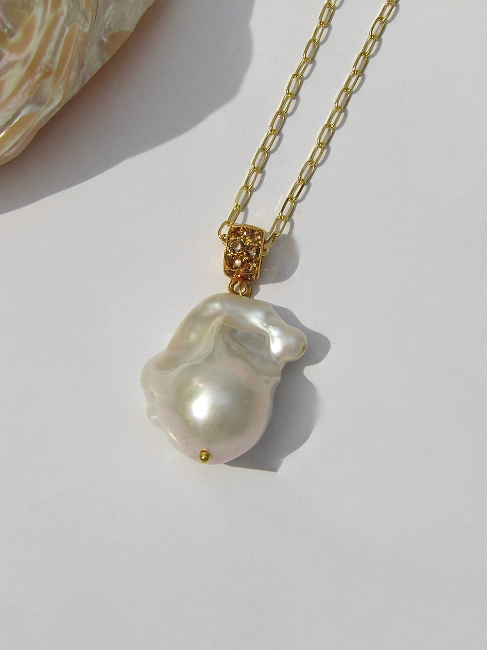 Miniatura: Collana Perla Baroque Solitaria